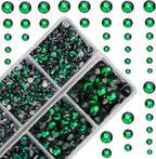 10000Pcs 2-Boxes Mixed Size Hot Fix Round Crystals Gems Glass Stones Hotfix by MASSIVE+BEADS