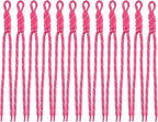 Paracord Keychain Paracord Bag Charm 12pcs Braided Nylon Rope Keychain Cord by Cmidy