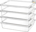 Vtopmart 4 Pack 6 Qt Plastic Storage Bins by Vtopmart