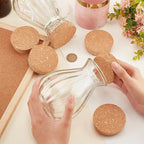 BENECREAT 6PCS Cork Bottle Stoppers, Durable Wooden Tapered Cork Plugs - Image 3