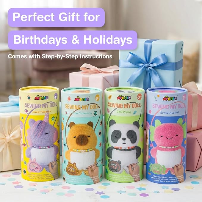 Avenir My First Sewing Kit for Kids Ages 6-8 | Learn to Sew Stuffed Animal - Image 6