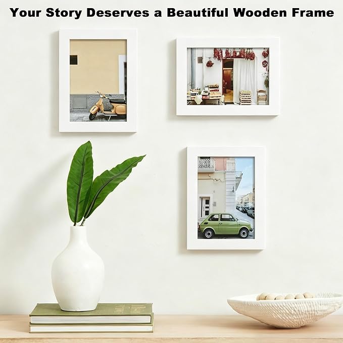 RPJC 5x7 Inch Picture Frame Made of Solid Wood High Definition Glass - Image 4