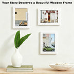 RPJC 5x7 Inch Picture Frame Made of Solid Wood High Definition Glass - Image 4