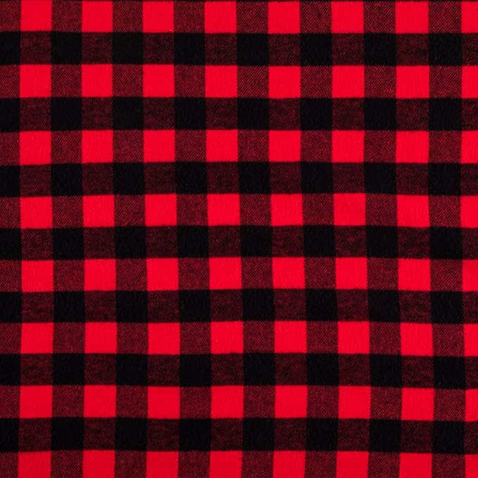 Hobby Lobby Red Buffalo Check Flannel Fabric, 2 Yards | Precut Fabric by HobbyLobby