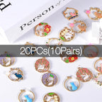 Bulk Gold Enamel Charms for Jewelry Making, Colorful Metal Charms Pendant for - Image 3