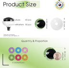 MUCUNNIA 120pcs 30mm Sparkle Moon Safety Eyes - Image 2