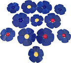 Esweny 12 Flower Stained Glass Mosaic Tiles by Esweny