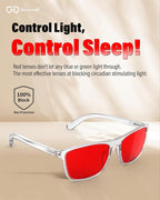 Bloomoak 100% Red Lens Blue Green Light Blocking Glasses- Dual AR Coatings - Image 6