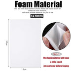 12 Sheets Foam Sheets Crafts 7.9 x 5.9 Inch White Double Sided Sticky Craft - Image 2