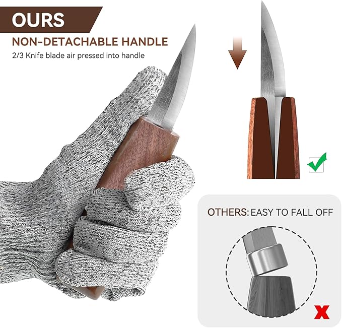 Tekchic Wood Carving Kit Deluxe-Whittling Knife, Wood Carving Knife Set - Image 4