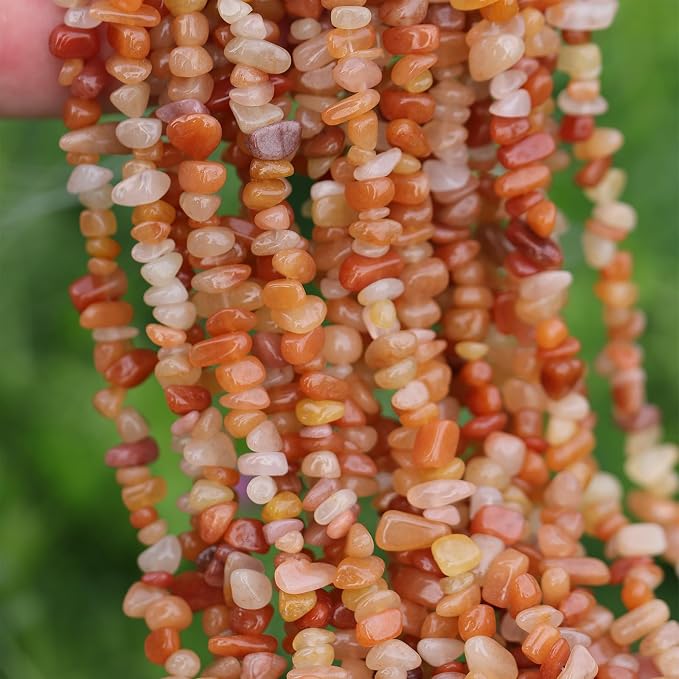 400pcs Natural Chip Stone Beads - Image 6