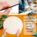 6 Pcs 18 Inch Wood Circles for Crafts Unfinished Round Wood Discs Blank Wooden - Image 4