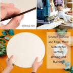 6 Pcs 16 Inch Wood Circles for Crafts Unfinished Round Wooden Discs Blank Wood - Image 4