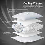 Utopia Bedding Shredded Memory Foam Pillows, Cooling Adjustable Bed Pillows - Image 3