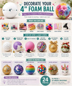 Evershine 24 Pack 4 Inch Craft Foam Ball - Image 3