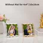 High-End Silver 4x4'' Square Zinc Alloy Picture Frames, - Image 4
