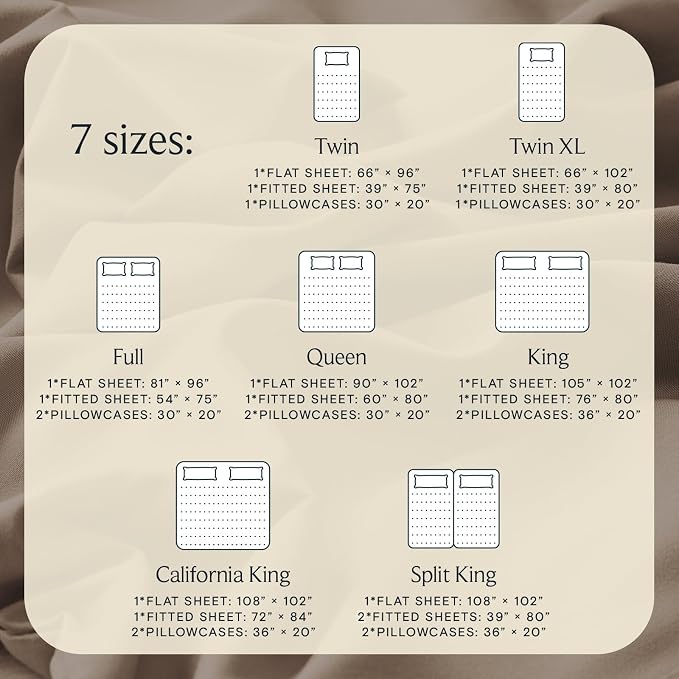 LuxClub 5 PC Split King Sheet Set, Breathable Luxury Bed Sheets, Deep Pockets - Image 4