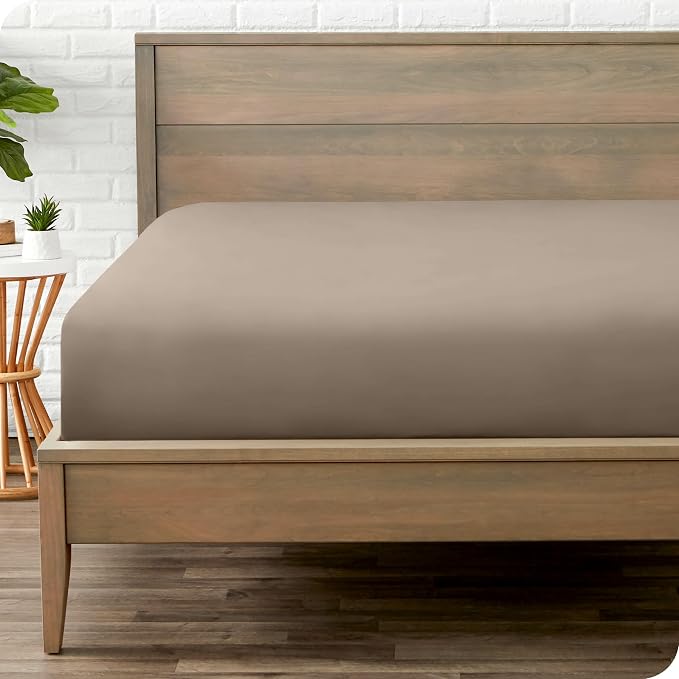 Bare Home Fitted Bottom Sheet King Size by BareHome