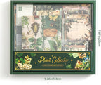 Scrapbooking Supplies Kit, Vintage Botanical Aesthetic Scrapbook Kit - Image 3