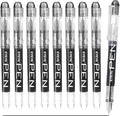 EYEYE Fountain Pens for Writing, 9 Pack Black Disposable Fountain Pens by eyeye