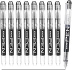 EYEYE Fountain Pens for Writing, 9 Pack Black Disposable Fountain Pens by eyeye