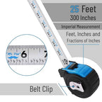 Mr. Pen- Retractable Tape Measure 25 ft, Light Blue, Easy Read | Steel - Image 3