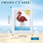 CIYOJA Sea Glass Stained Glass Kit – Flame Bird Resin Art Mosaic Kit - Image 7