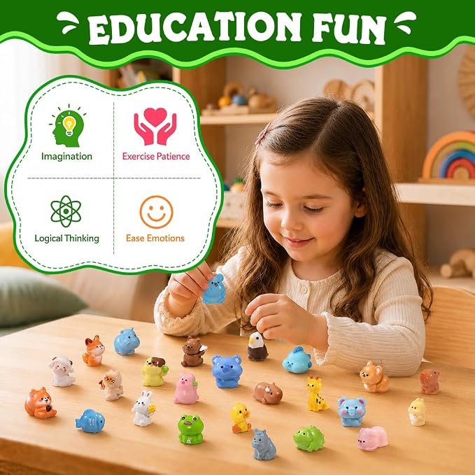 DIYDEC 68pcs Mini Resin Animal, Miniature Duck Figures to Hide Small Tiny Resin - Image 4