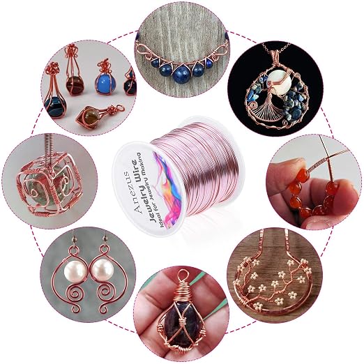 Anezus 18 Gauge Jewelry Wire for Jewelry Making, Anezus Craft Wire Tarnish - Image 7