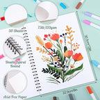 50 Sheets Marker Paper Pad, 9×12 Inch Bleedproof Art Sketch Pad, 73lb/120gsm - Image 2