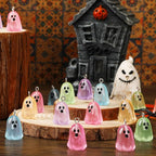 Augshy 64Pcs Halloween Luminous Mini Resin Ghost Charms Jewelry Making | - Image 3