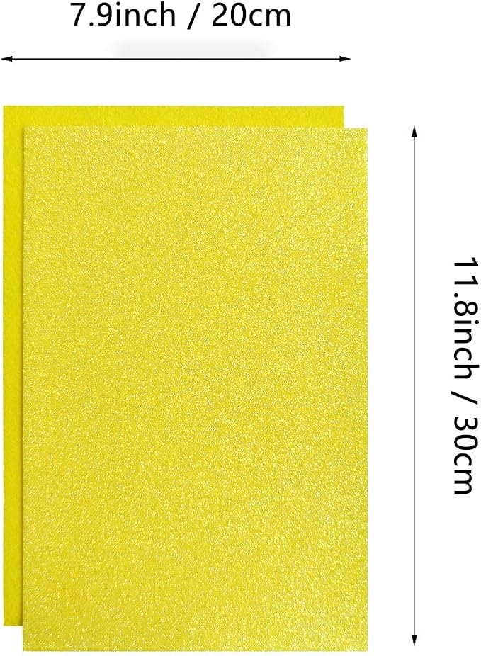 Jtnohx Glitter Felt Fabric, 8 x12 inches Felt Square Glitter - Image 5