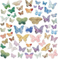120 Pcs Aesthetic 3D Butterfly Scrapbooking Supplies, 2.2x2.4 Vintage Butterfly by Unknown