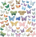 120 Pcs Aesthetic 3D Butterfly Scrapbooking Supplies, 2.2x2.4 Vintage Butterfly by Unknown