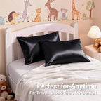 MR&HM Satin Pillowcase for Hair and Skin, Silk Satin Pillowcase 2 Pack - Image 5