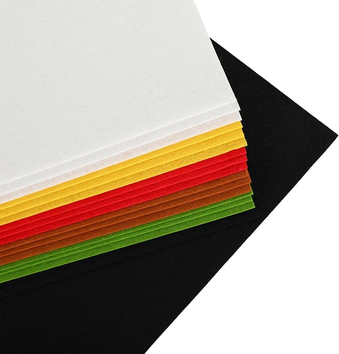 Whaline 18Pcs Christmas Felt Fabric Sheets Red Green Assorted Soft Thick Craft - Image 4