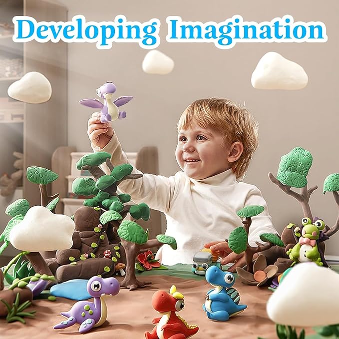 Air Dry Clay, 30 Packs Foam Clay, Soft Modeling Clay Super Light Weight Air Dry - Image 6