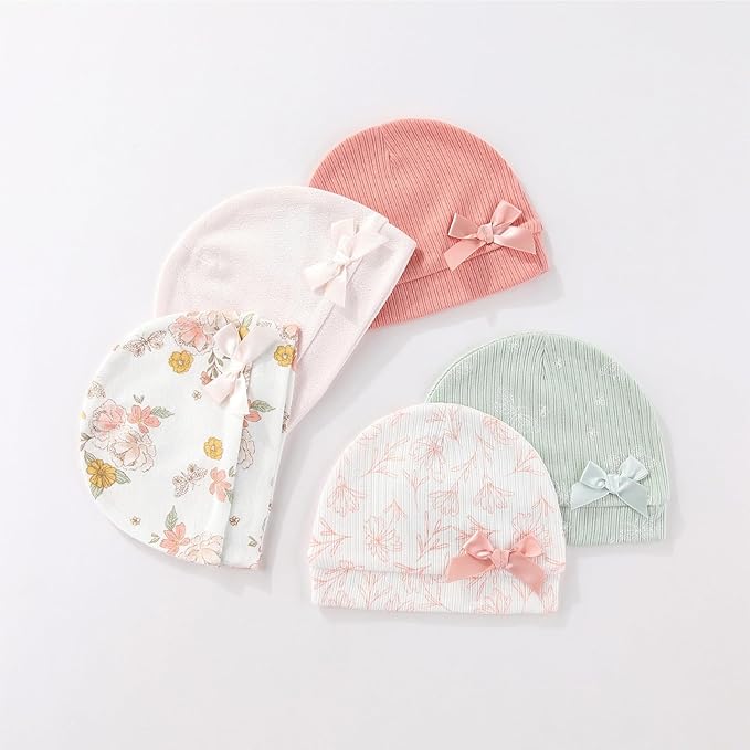 15 Pack Infant Hats Gloves Socks Unisex Baby Boy Girl Accessories Set Cotton New Born Caps Mittens