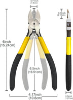 Wire Cutters 10 Pack, 6.5 inch, BOOSDEN Flush Cutters, Spring Loaded Cutting - Image 2