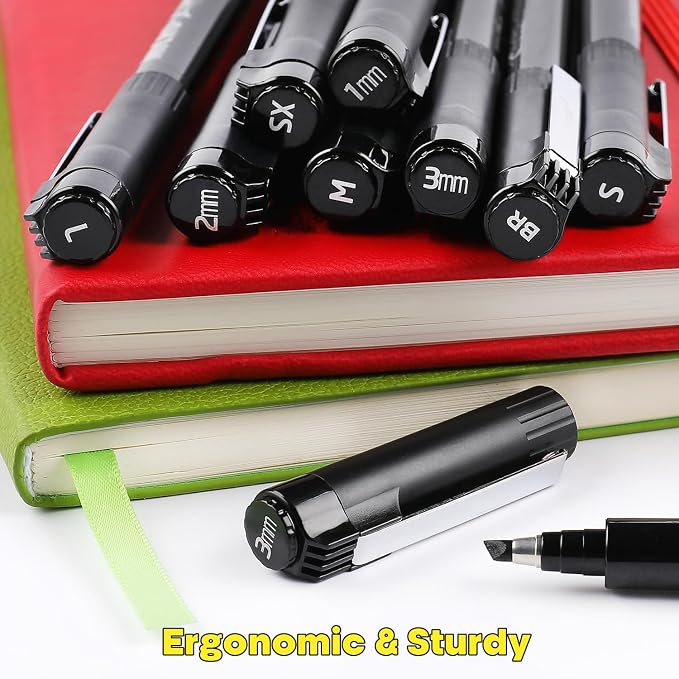 Dyvicl Hand Lettering Pens, Calligraphy Brush Pens Art Markers - Image 3