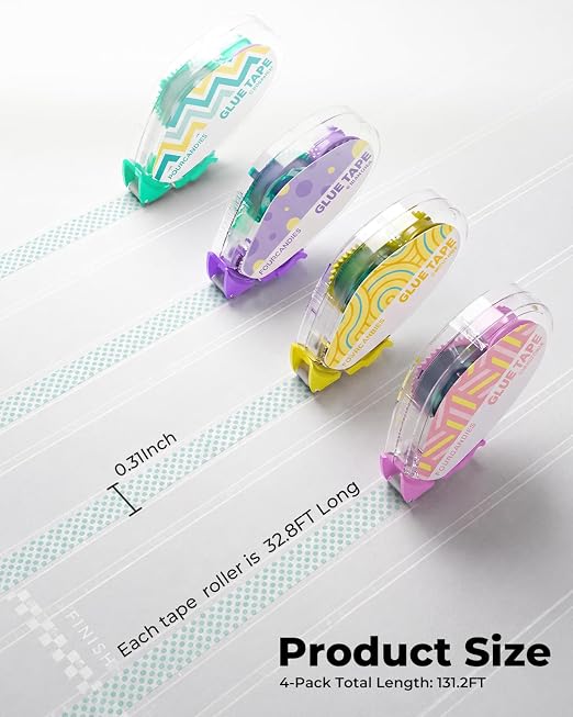 Four Candies Glue Tape Roller, Double Sided Tape - Image 2
