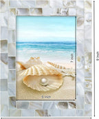 Handmade Picture Frames, Unique Natural Style, Chic Mosaic Beach Picture Frame - Image 2