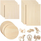 SiliFine 12x12+12x18 Inch 24 Pack Basswood Sheets by SiliFine