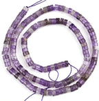 152pcs 4x2mm Natural Amethyst Heishi Disc Rondelle Spacer Stone Semi Precious - Image 5