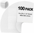 Frienda 100 Pack White Foam Board Foam Poster Boards by Frienda