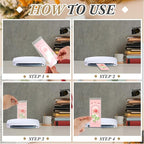 Fuyoooo 101 Pcs DIY Bookmark Making Kit Bookmark Laminating Pouches 5 Mil Hot - Image 3