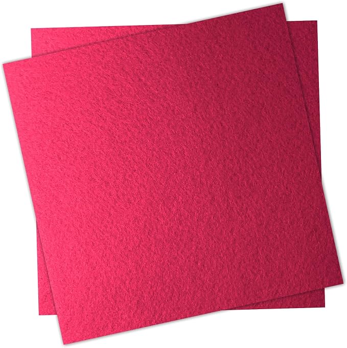 12" x 12" Felt Fabric Sheets for Crafts, 1mm Thick, Squares Felt Paper for by YHOLSDAS