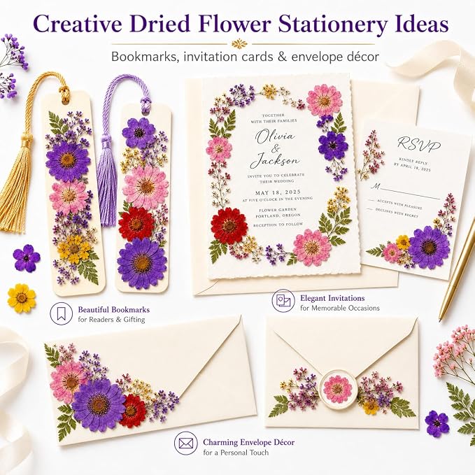 70 pcs Dried Flowers for Resin, Natural Flowers and Leaves Kit - Image 6
