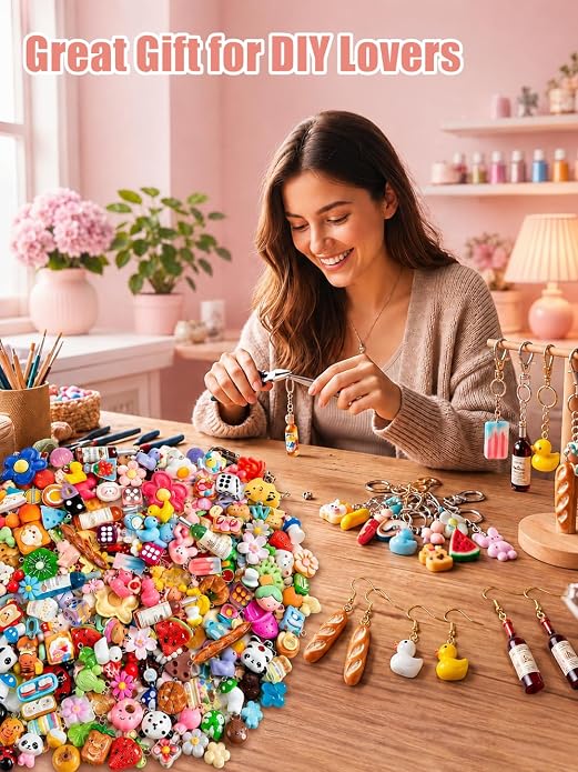 RQAYE DIY Cute Bracelet Charms, Resin Charms - Image 6