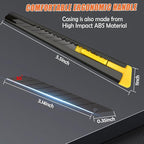 6 Pack Utility Knife Box Cutter Retractable, 9MM Snap-Off Exacto Knife Blades - Image 6